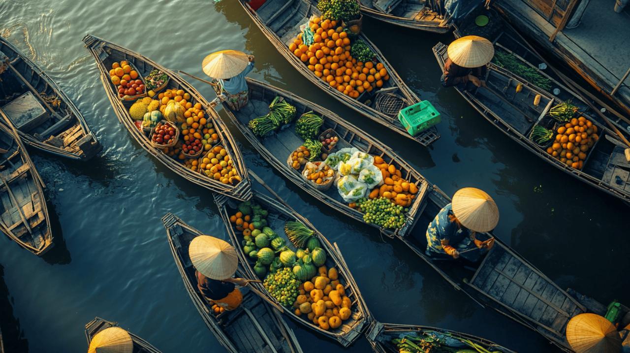 Découvrez le marché flottant de Cai Rang (Can Tho) : quand partir pour profiter de l&rsquo;effervescence locale